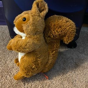 Rare, HTF Linzy Toys 10" American Red Squirrel Plush Stuffed Animal Handmade